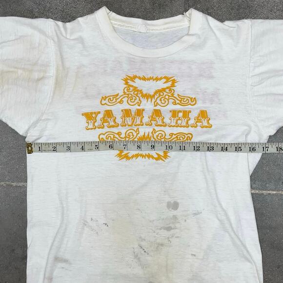Vintage 70's Yamaha Ridgmar Motor Co Fort Worth Texas T-Shirt Medium - Picture 5 of 6
